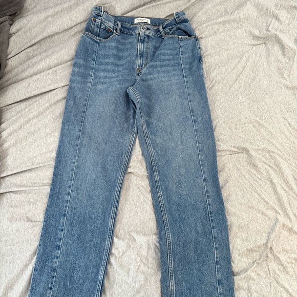 Abercrombie & Fitch Light Blue Vintage-Style Jeans - Picture 2 of 3